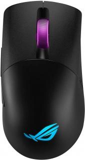 Asus ROG Keris Wireless 2.4 GHz Wireless/Bluetooth RGB Optical Gaming Mouse - Black Photo