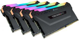 Corsair Vengeance RGB Pro 4 x 16GB 3600MHz DDR4 Desktop Memory Kit - Black (CMW64GX4M4K3600C18) Photo