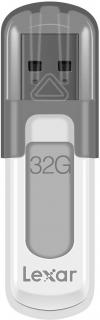 Lexar JumpDrive V100 32GB USB3.0 Type A Flash Drive - White & Grey Photo