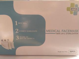 Unbranded Single Use Medical Face Mask - 50 Pack Black Photo