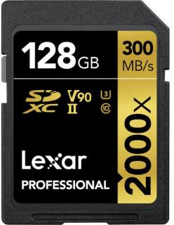 Lexar Professional 128GB SDXC UHS-II 2000x Memory Card Photo