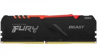 Kingston Fury Beast RGB 8GB 2666MHz DDR4 Desktop Memory Module - Black (KF426C16BBA/8) Photo