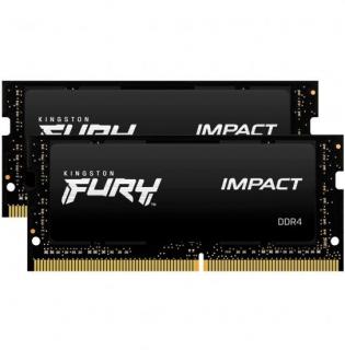 Kingston Fury Impact 2 x 16GB 2666MHz DDR4 Notebook Memory Kit (KF426S16IBK2/32) Photo