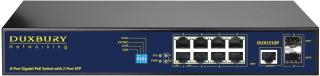 Duxbury AI Series DUX1510P 10-Port Layer 2 Managed Gigabit Switch with 2 x SFP Ports Photo
