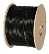 Acconet CAT5e 500m Solid STP Outdoor UV Cable - Black - Drum Photo