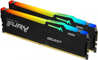 Kingston Fury Beast RGB 2 x 8GB 6000MHz DDR5 Desktop Memory Kit - Black (KF560C40BBAK2-16) Photo