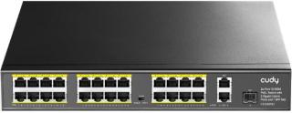 Cudy FS1026PS1 24-Port PoE Unmanaged Ethernet Switch with 2 x Gbe Uplink Ports + 1 x SFP Port Photo