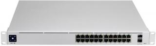 Ubiquiti USW-PRO24P 24-Port PoE Layer 3 Rack Mount Managed Gigabit Switch with 2 x 10G SFP+ Ports Photo