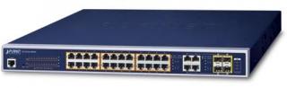 Planet Networking GS-4210-24P4C 24-Port PoE+ Layer 2 Managed Gigabit Switch with 4 x Gigabit TP/SFP Combo Ports Photo