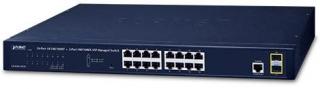 Planet Networking GS Series GS-4210-16T2S 16-Port Layer 2 Managed Gigabit Switch with 2 x SFP Ports Photo