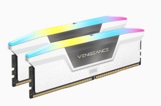 Corsair Vengeance RGB 2 x 16GB 6200MHz DDR5 Desktop Memory Kit - White Photo