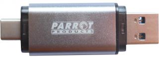 Parrot External Storage 32GB USB 3 Type-A + USB Type-C  2-In-1 Flash Drive - Silver Photo