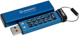 Kingston Ironkey KeyPad 200 iKKP200 32GB Flash Drive - Blue Photo