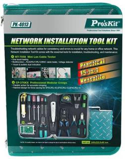 ProsKit PK-4013 Network Installation Tool Kit (15-piece) Photo