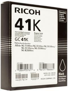 Ricoh GC41BK Black High Capacity Gel Ink Cartridge Photo