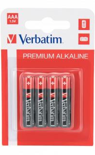 Verbatim 49220 AAA Alkaline Batteries - 4 Pack Photo