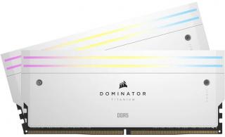 Corsair Dominator Titanium RGB 2 x 32GB 6000MHz DDR5 Desktop Memory Kit - White Photo