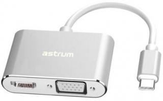 Astrum DA660 USB-C to VGA + 4K HDMI Adapter Photo