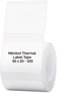 Niimbot Thermal Label 50x20mm – 320 Round Labels Per Roll – White Photo