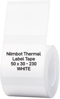 Niimbot Thermal Label 50x30mm – 230 Round Labels Per Roll – White Photo