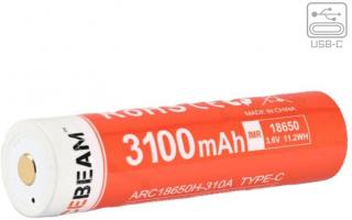 Acebeam 18650 3100mAh Battery USB-C Rechargeable Photo