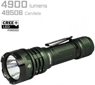 Acebeam Defender P17 Dual-Switch Tactical Flashlight - Dark Green Photo